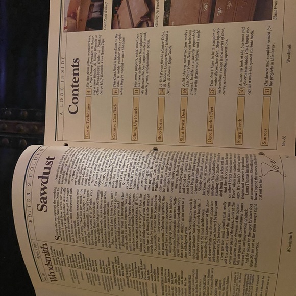 🎉5/$10🎉 Woodsmith magazine vol 15 number 86 April 1993 slant front desk - Picture 3 of 9